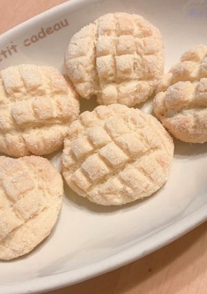 袋で簡単!メロンパン風クッキー-レシピのメイン写真