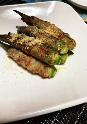 オクラの肉巻き-レシピのメイン写真