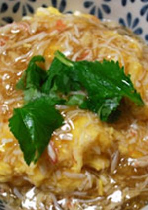 松葉ガニの和風カニ玉丼-レシピのメイン写真
