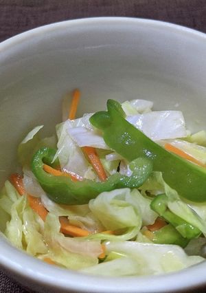 キャベツとピーマンのレンジナムル-レシピのメイン写真