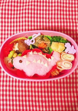 恐竜弁当　アンキロサウルス　デコ弁-レシピのメイン写真