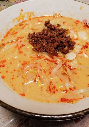 ゴマペースト不要担々麺のスープ！ごま！-レシピのメイン写真