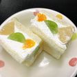 断面キレイなフルーツサンド♪