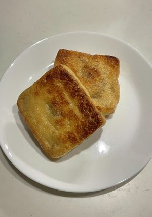 油揚げに納豆入れちゃいました-レシピのメイン写真