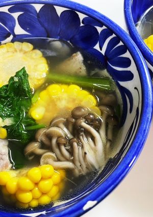輪切りとうもろこしのスープ-レシピのメイン写真