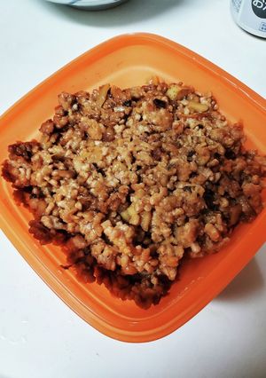 発酵キノコのニンニク肉味噌-レシピのメイン写真