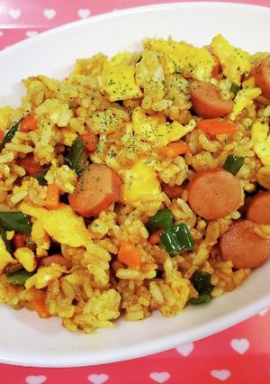 みんな大好き*カレーチャーハン-レシピのメイン写真
