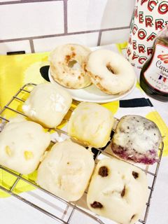 ホットケーキミックスで幼児食蒸しパン-レシピのメイン写真