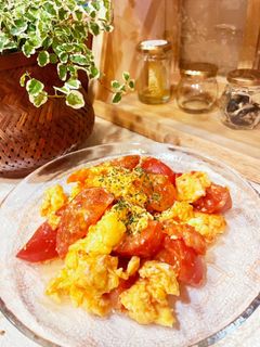 トロトロ卵とトマトのスイチリ炒め-レシピのメイン写真