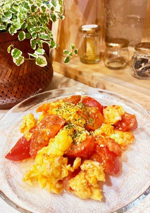 トロトロ卵とトマトのスイチリ炒め-レシピのメイン写真