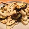 鶏ささみとナスと蓮根の和風カレー風味