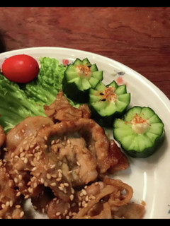 100均彫刻刀で*花型きゅうりのマヨ七味-レシピのメイン写真