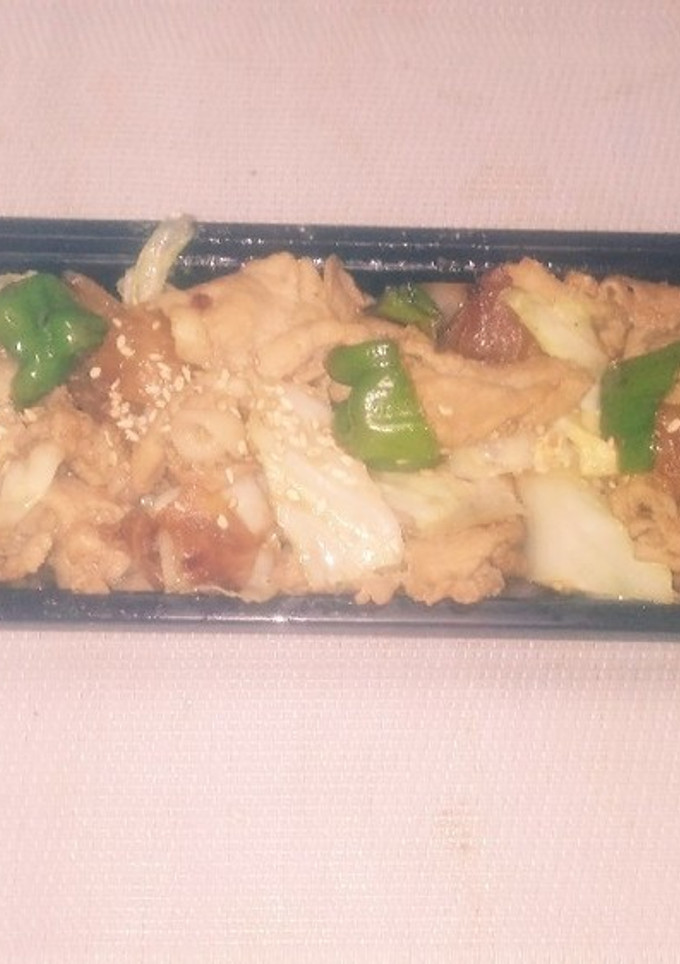 簡単に！豚肉のしょうが焼き弁当-レシピのメイン写真