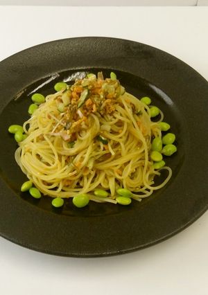 サケとめかぶの冷製生サラダスパゲティ-レシピのメイン写真