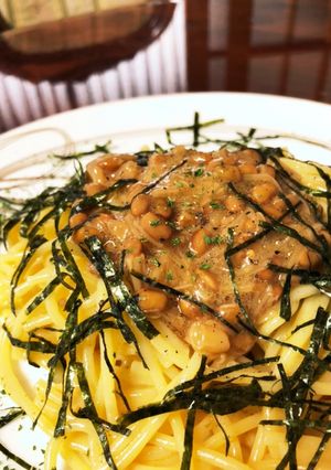 和風納豆カルボナーラ-レシピのメイン写真