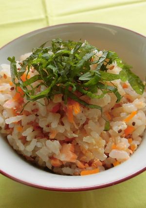【魚】鮭ときのこのミルクご飯-レシピのメイン写真