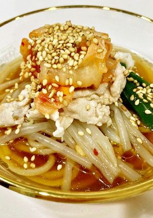 栄養◎夏に美味しい豚しゃぶキムチ冷麺-レシピのメイン写真