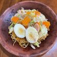 パスタを使ってあんかけ焼きそば♪