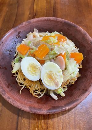 パスタを使ってあんかけ焼きそば♪-レシピのメイン写真