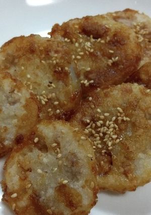 肉詰めれんこんのソテー-レシピのメイン写真