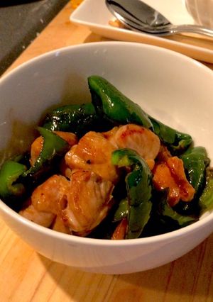 ピーマンと鶏肉のオイスター炒め-レシピのメイン写真