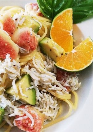 旬！いちじくとアボカドのしらすパスタ☆-レシピのメイン写真