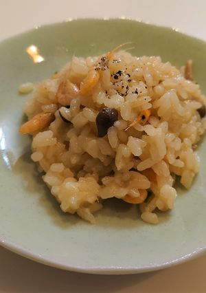 テナガエビときのこのチーズリゾット-レシピのメイン写真