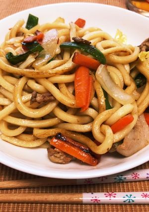 ランチに！簡単焼うどん！-レシピのメイン写真