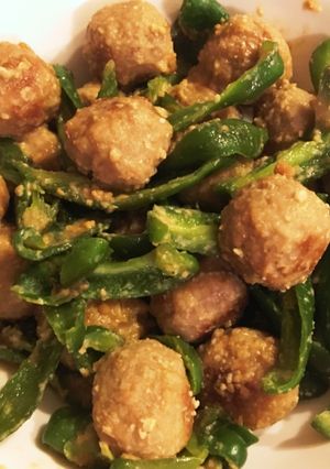 ピーマンと肉だんごの味噌だれ漬け-レシピのメイン写真