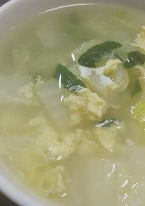 白菜とたまごのスープ-レシピのメイン写真