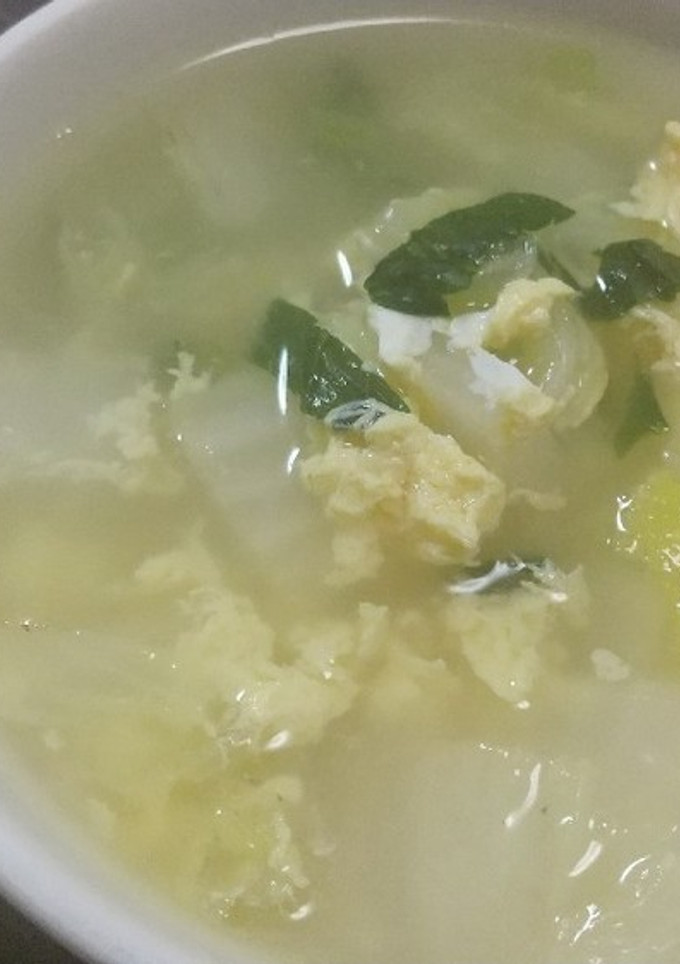 白菜とたまごのスープ-レシピのメイン写真