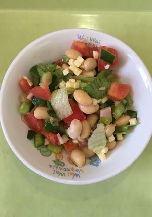 【保育園給食】ビーンズトマトサラダ-レシピのメイン写真