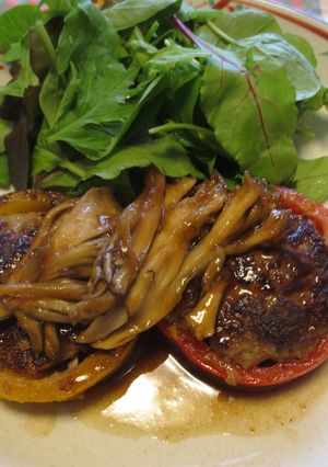 パプリカハンバーグ照り焼き風-レシピのメイン写真