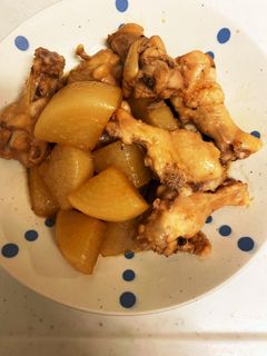 手羽元と大根の煮付け【簡単】-レシピのメイン写真