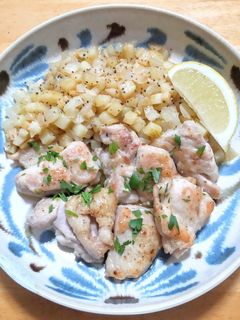 鶏もも肉とポテトのピリ辛さっぱり炒め-レシピのメイン写真