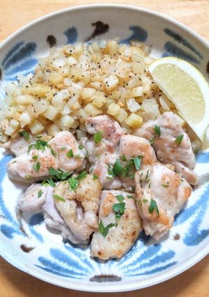 鶏もも肉とポテトのピリ辛さっぱり炒め-レシピのメイン写真