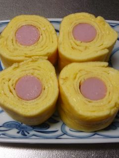 ふんわりもちもち♪ソーセージ卵焼き♪-レシピのメイン写真