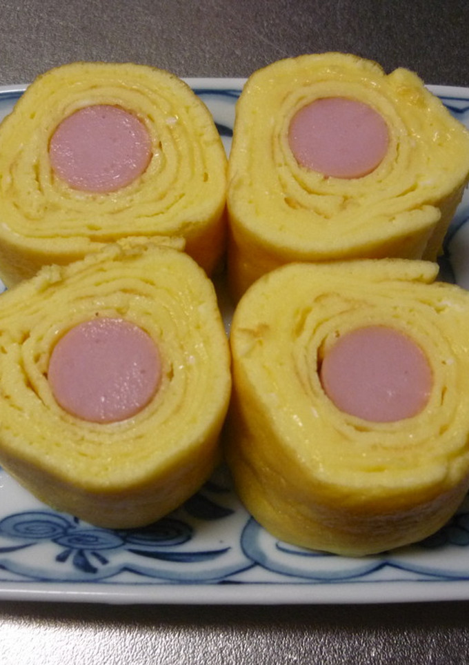 ふんわりもちもち♪ソーセージ卵焼き♪-レシピのメイン写真