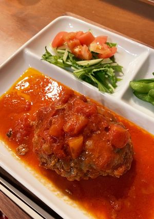 腹ペコ男子パクパク！煮込みハンバーグ☆-レシピのメイン写真
