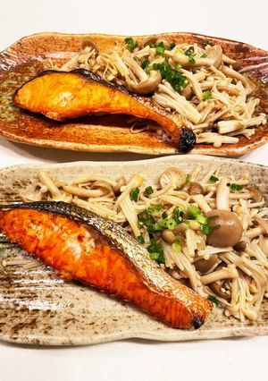 塩鮭ときのこのバター醤油炒め！-レシピのメイン写真