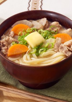 豚汁バターうどん-レシピのメイン写真