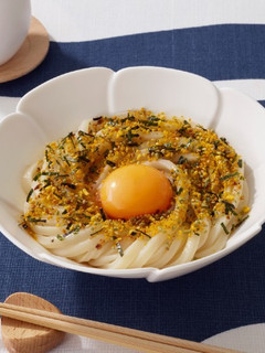 ふりかけ釜玉風うどん-レシピのメイン写真