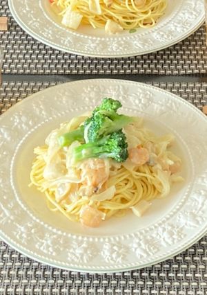 簡単ダマしらず！クリームパスタ-レシピのメイン写真
