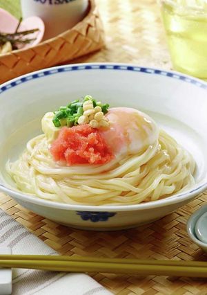 明太バター釜玉風うどん-レシピのメイン写真