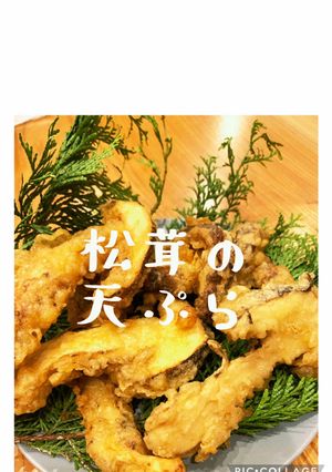 松茸の天ぷら-レシピのメイン写真