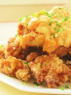 〖鶏のから揚げ 明太子×マヨたまソース〗-レシピのメイン写真