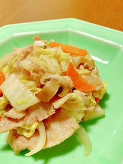 初心者でも簡単!豚こま肉と白菜の炒め物-レシピのメイン写真