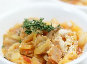 ボイルホタテとキャベツのトマト煮-レシピのメイン写真