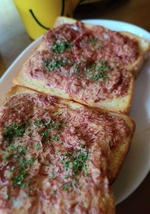 マヨネーズ無し！コンビーフトースト-レシピのメイン写真