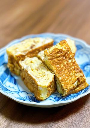 ビン入りなめ茸を使った卵焼き-レシピのメイン写真